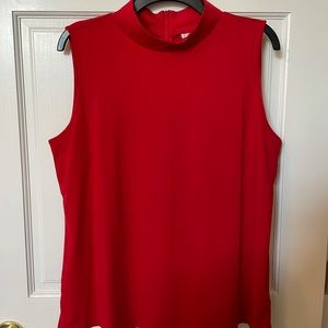 NWOT MOCK NECK SLEEVELESS SHIRT